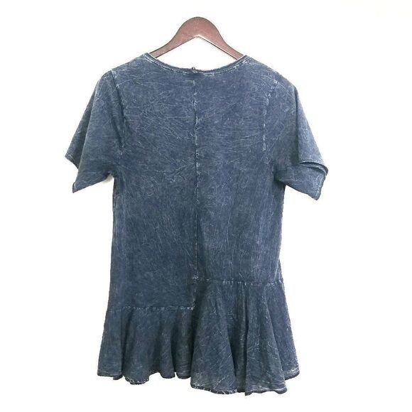 Altar'd State Distressed Boho Ruffle Top Medium - Picture 2 of 4